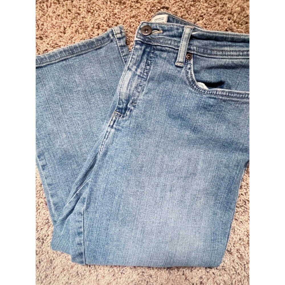 Lee Capri Jeans Women’s Lower on the Waist Cropped Denim Pants Size 12P - Picture 5 of 8